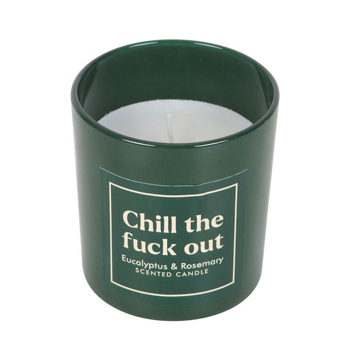 Sweary Chill Out Eucalyptus & Rosemary Candle - Scents & Gifts UK