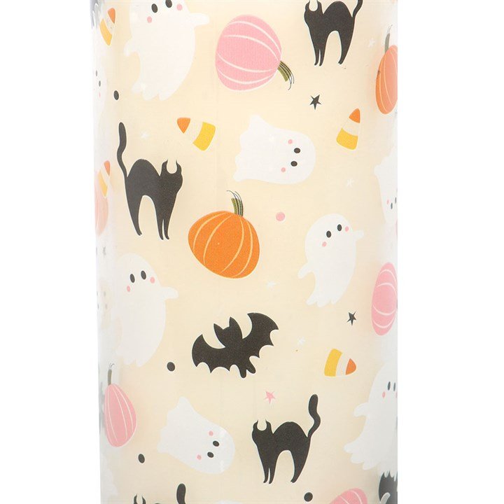 Sweet and Spooky Print Candy Corn Tube Candle - Scents & Gifts UK