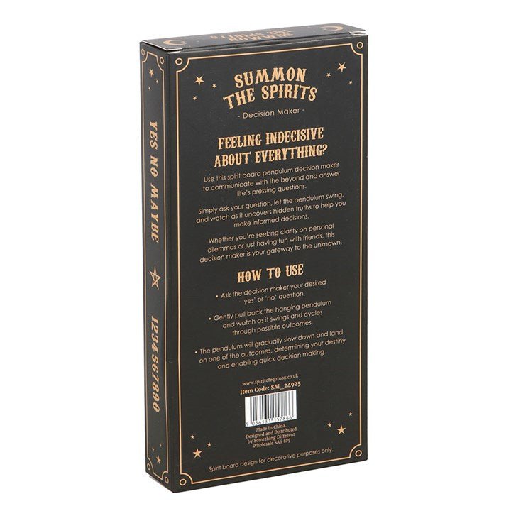 Talking Board Pendulum Decision Maker - Scents & Gifts UK