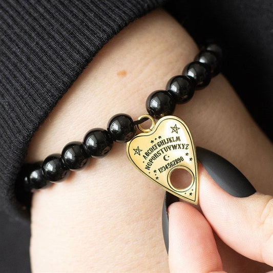 Talking Board Planchette Beaded Charm Bracelet - Scents & Gifts UK