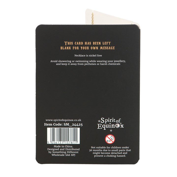 Talking Board Planchette Necklace Greeting Card - Scents & Gifts UK