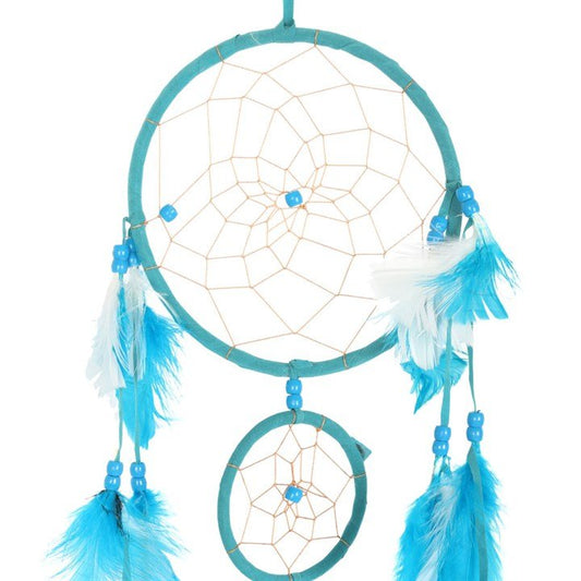 Teal Double Dreamcatcher with Tassels - Scents & Gifts UK