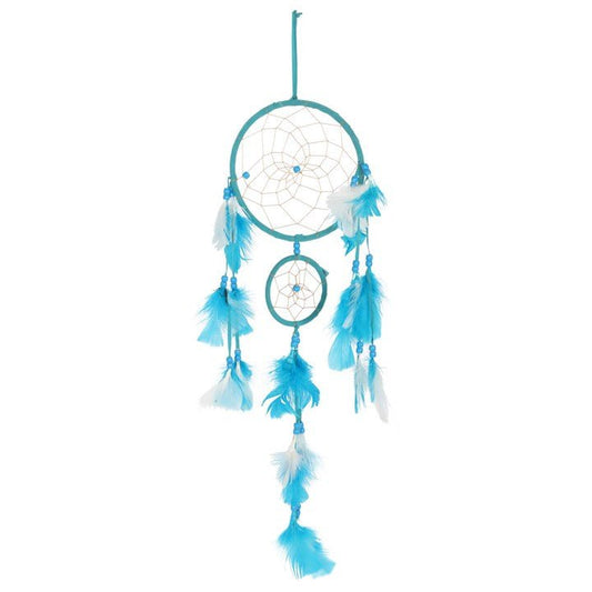 Teal Double Dreamcatcher with Tassels - Scents & Gifts UK