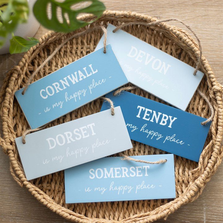 Tenby is My Happy Place Hanging Sign - Scents & Gifts UK