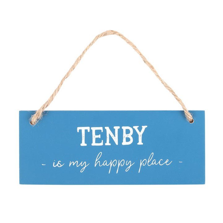 Tenby is My Happy Place Hanging Sign - Scents & Gifts UK