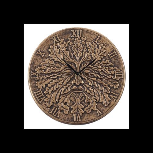 Terracotta Green Man Clock by Lisa Parker - Scents & Gifts UK