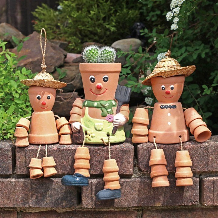 Terracotta Pot Man Planter - Scents & Gifts UK