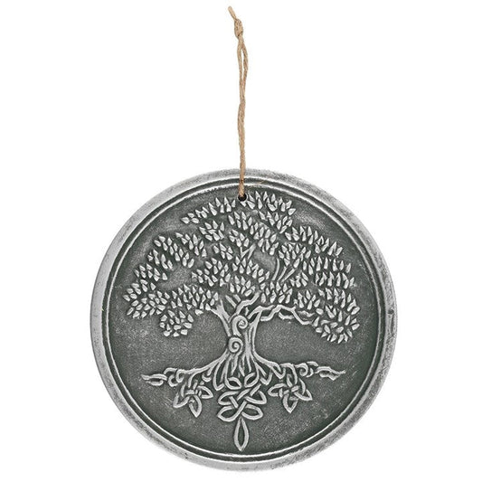 Terracotta Silver Tree of Life Plaque by Lisa Parker - Scents & Gifts UK