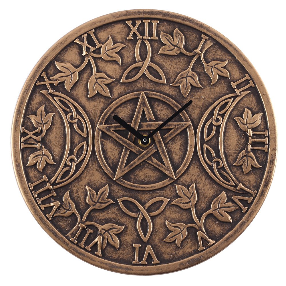 Terracotta Triple Moon Clock by Lisa Parker - Scents & Gifts UK