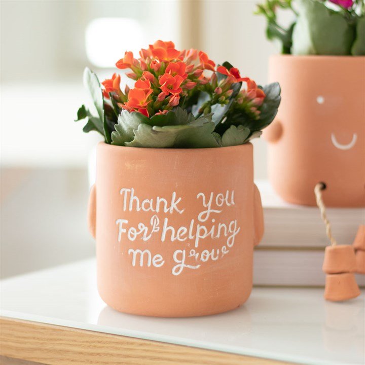 Thank You For Helping Me Grow Sitting Plant Pot Pal - Scents & Gifts UK
