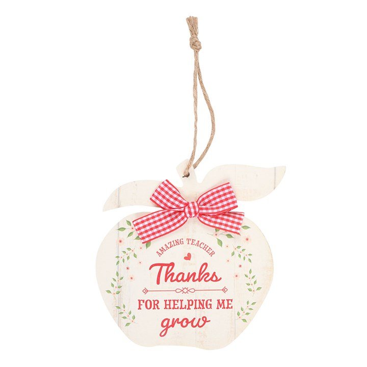 Thanks for Helping Me Grow Apple Hanging Decoration - Scents & Gifts UK