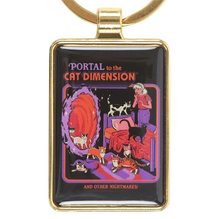 The Cat Dimension Keyring by Steven Rhodes - Scents & Gifts UK