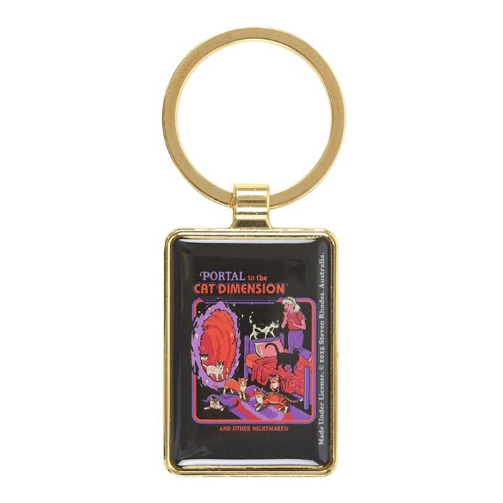 The Cat Dimension Keyring by Steven Rhodes - Scents & Gifts UK