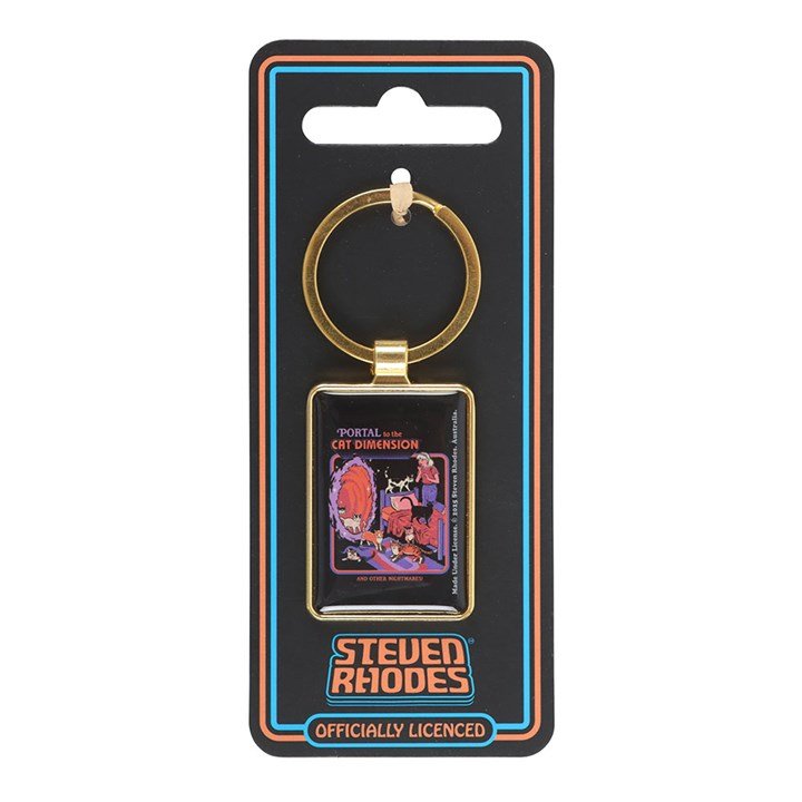 The Cat Dimension Keyring by Steven Rhodes - Scents & Gifts UK