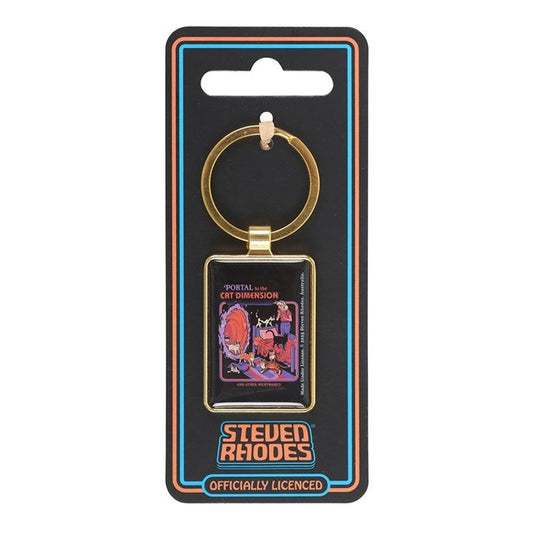 The Cat Dimension Keyring by Steven Rhodes - Scents & Gifts UK