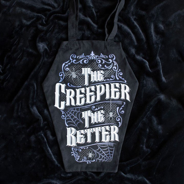 The Creepier the Better Coffin Shaped Tote Bag - Scents & Gifts UK