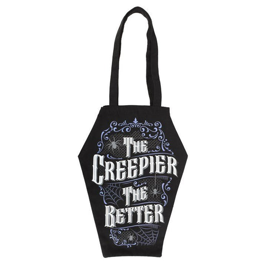 The Creepier the Better Coffin Shaped Tote Bag - Scents & Gifts UK