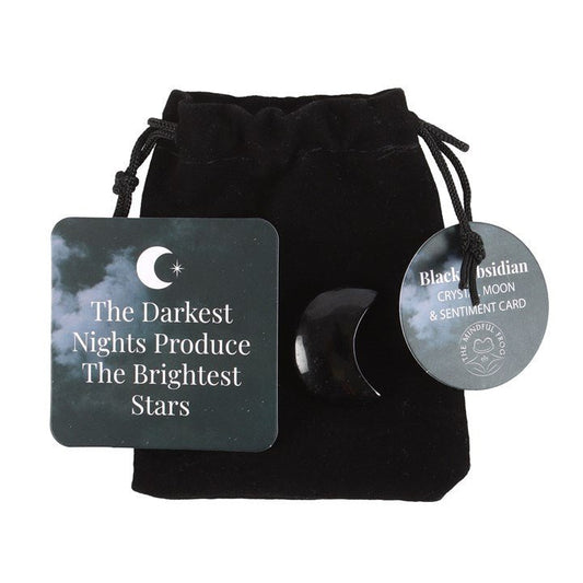 The Darkest Nights Black Obsidian Moon in a Bag - Scents & Gifts UK