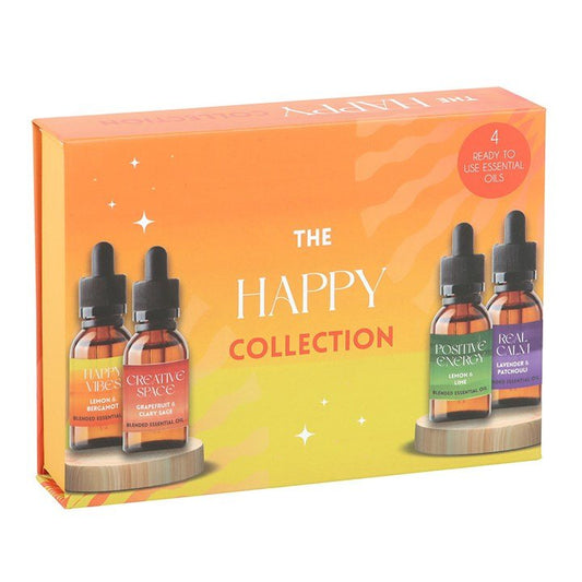 The Happy Collection Blended Essential Oil Set - Scents & Gifts UK