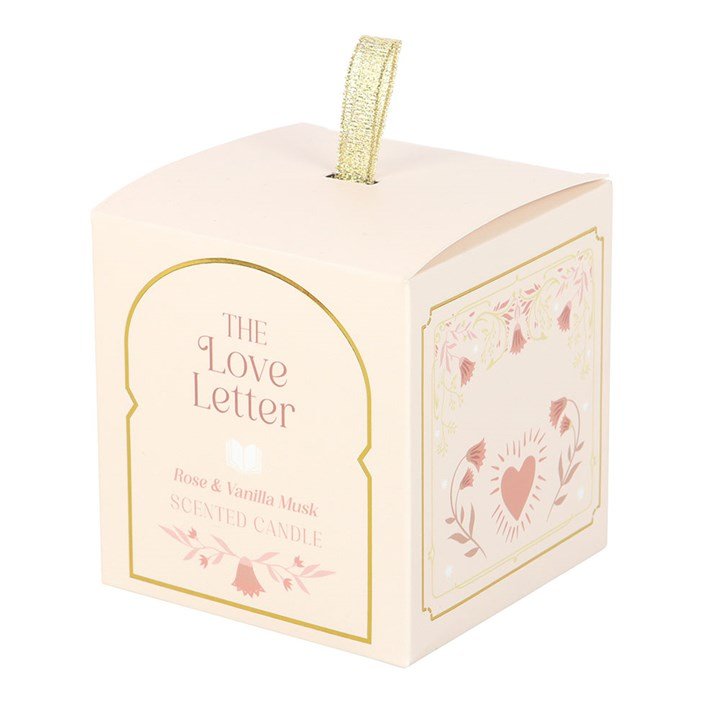 The Love Letter Rose & Vanilla Musk Candle - Scents & Gifts UK