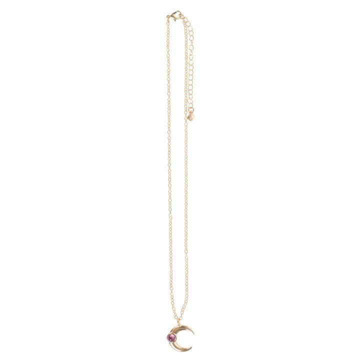 The Moon Celestial Amethyst Necklace Card - Scents & Gifts UK