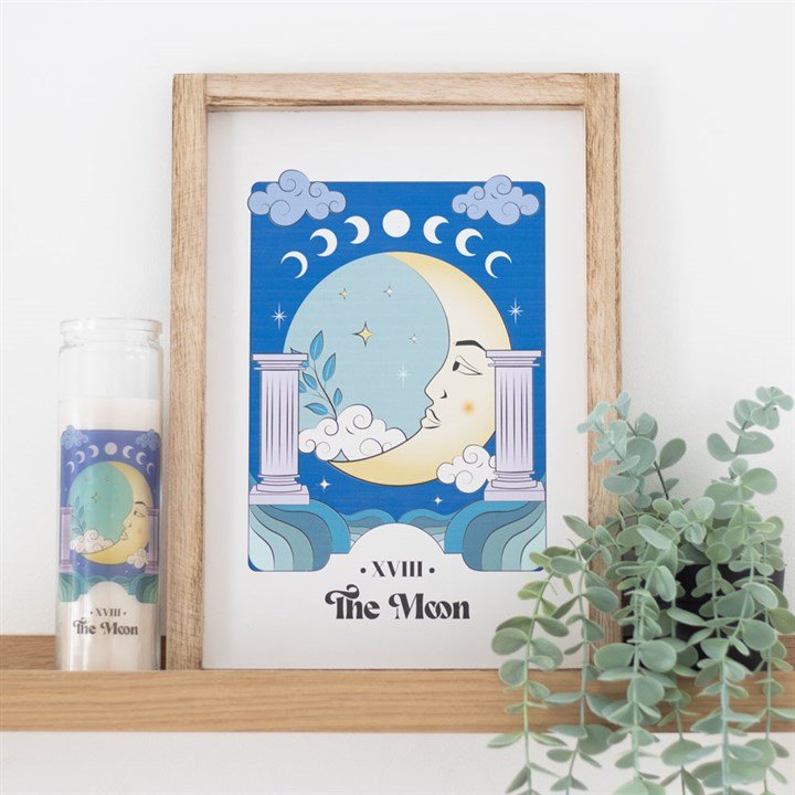 The Moon Celestial Framed Wall Print - Scents & Gifts UK