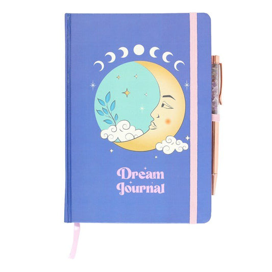 The Moon Dream Journal with Amethyst Pen - Scents & Gifts UK