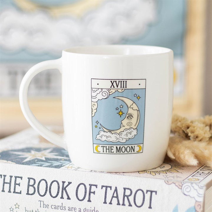 The Moon Vintage Tarot Mug - Scents & Gifts UK
