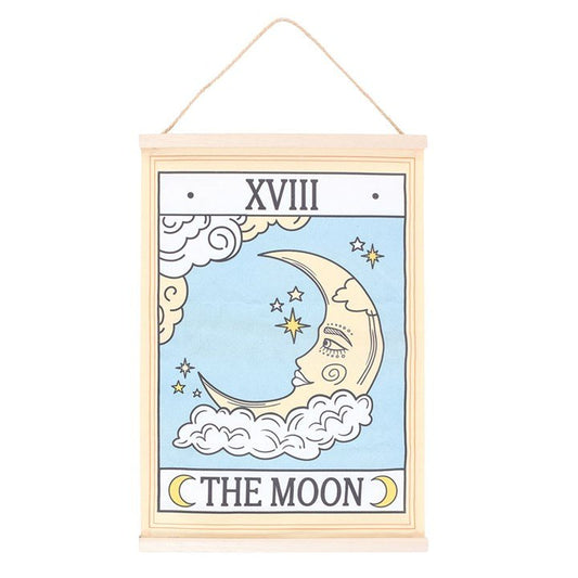 The Moon Vintage Tarot Wall Hanging - Scents & Gifts UK