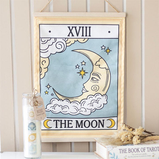 The Moon Vintage Tarot Wall Hanging - Scents & Gifts UK