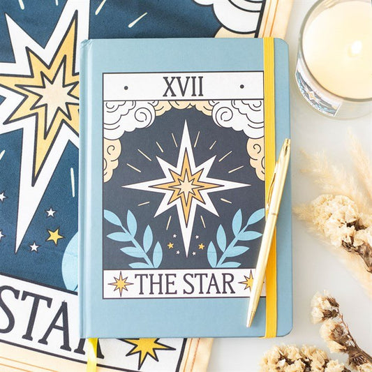 The Star Vintage Tarot A5 Notebook - Scents & Gifts UK