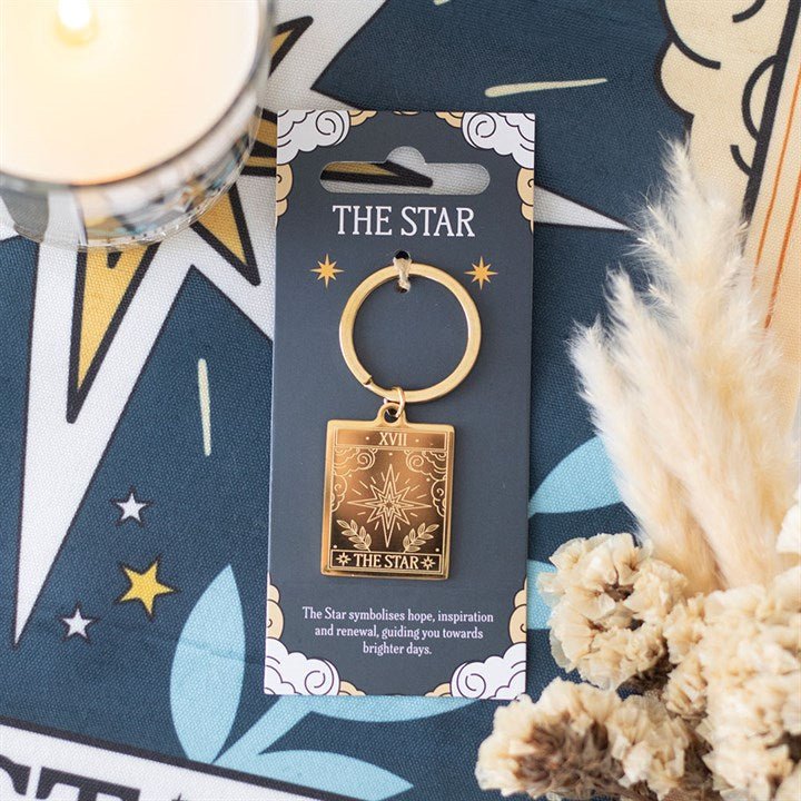 The Star Vintage Tarot Keyring - Scents & Gifts UK