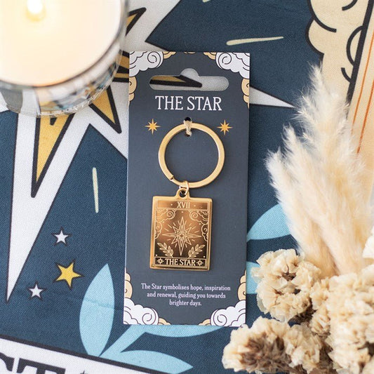 The Star Vintage Tarot Keyring - Scents & Gifts UK