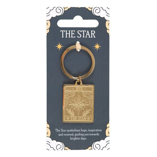 The Star Vintage Tarot Keyring - Scents & Gifts UK