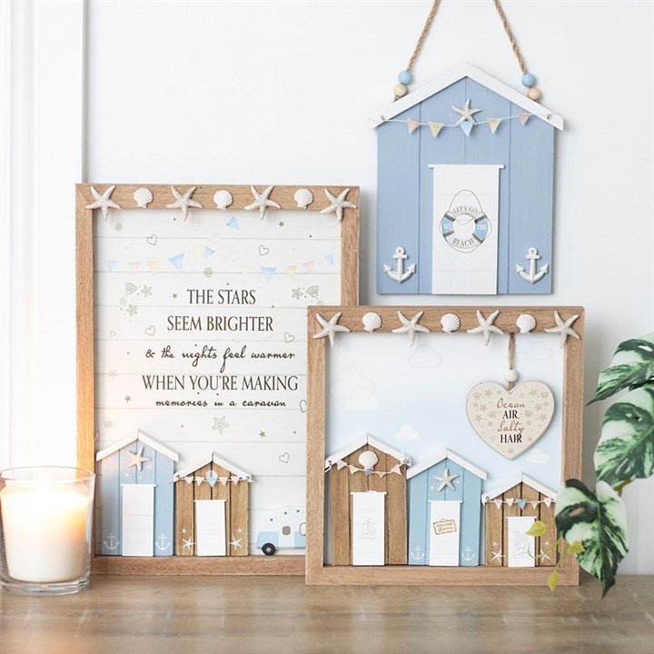 The Stars Seem Brighter 3D Shell Caravan Plaque - Scents & Gifts UK