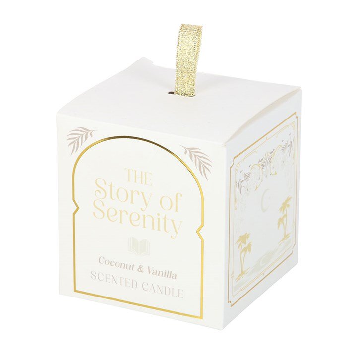 The Story of Serenity Coconut & Vanilla Candle - Scents & Gifts UK
