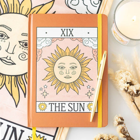 The Sun Vintage Tarot A5 Notebook - Scents & Gifts UK