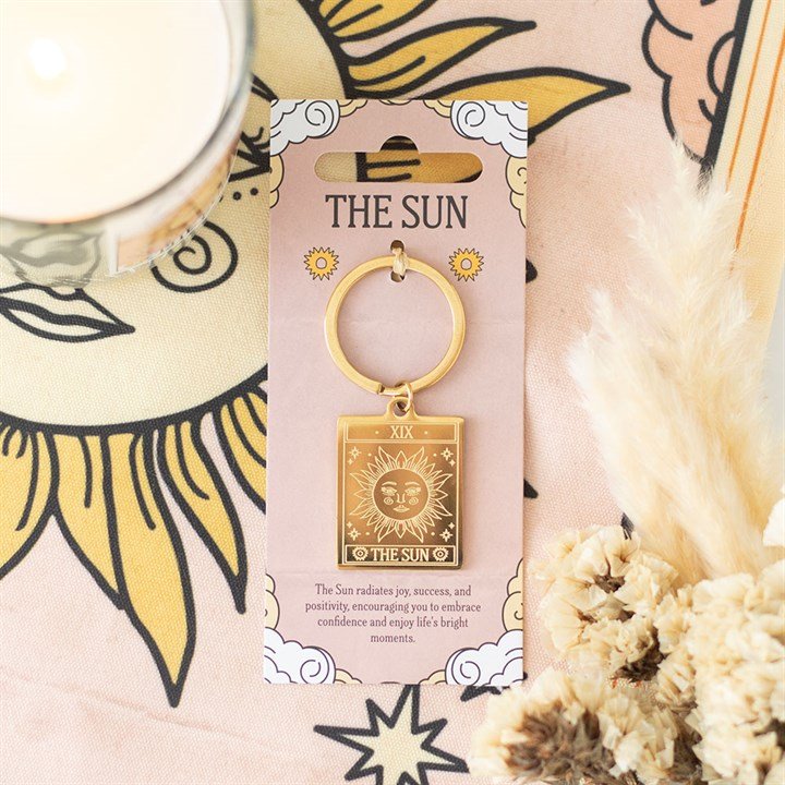 The Sun Vintage Tarot Keyring - Scents & Gifts UK