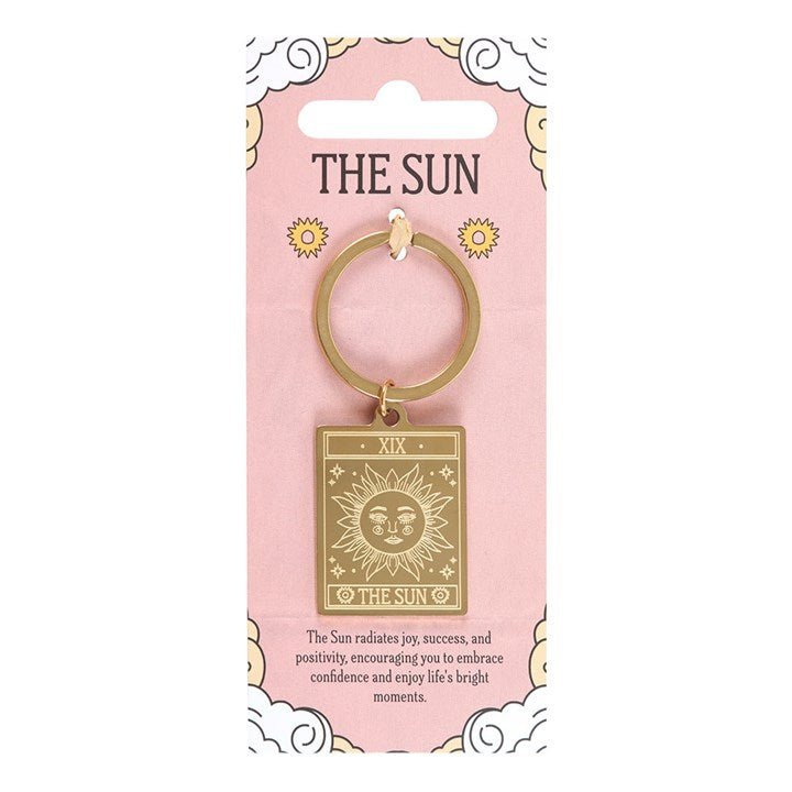 The Sun Vintage Tarot Keyring - Scents & Gifts UK