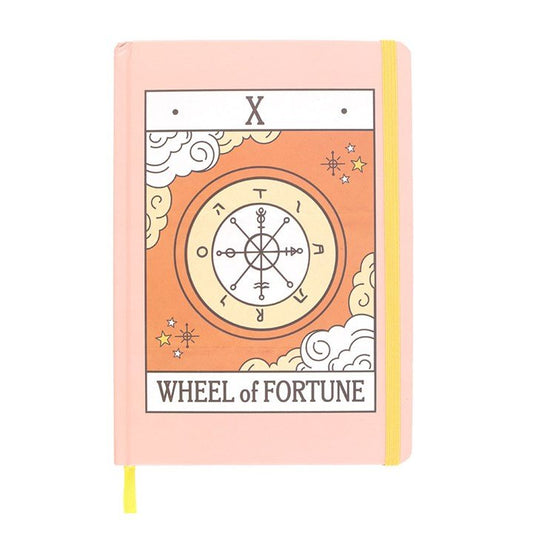 The Wheel of Fortune Vintage Tarot A5 Notebook - Scents & Gifts UK