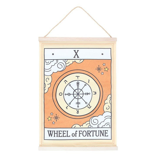 The Wheel of Fortune Vintage Tarot Wall Hanging - Scents & Gifts UK