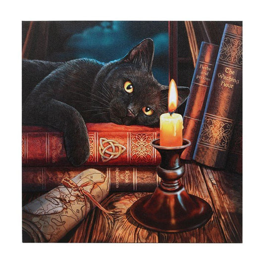 The Witching Hour Light Up Canvas Plaque by Lisa Parker - Scents & Gifts UK