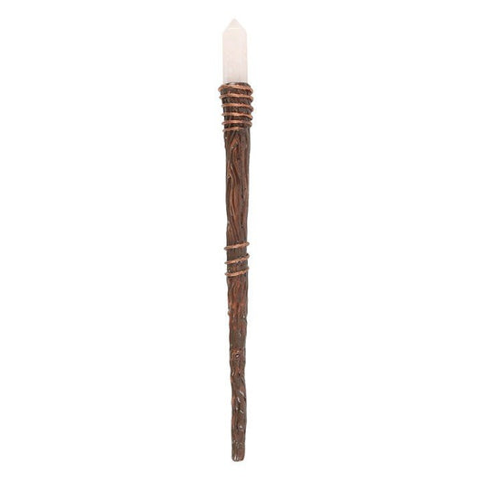 Thin Energy Clearing Aura Quartz Crystal Wand - Scents & Gifts UK