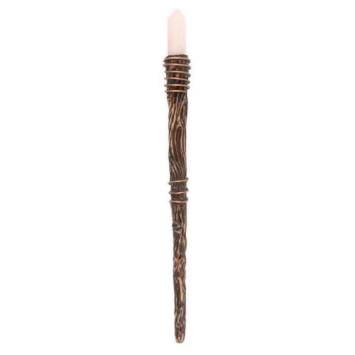Thin Romance Rose Quartz Crystal Wand - Scents & Gifts UK