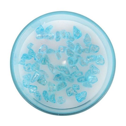 Throat Chakra Blueberry Fragranced Sodalite Candle - Scents & Gifts UK