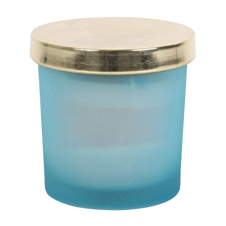 Throat Chakra Blueberry Fragranced Sodalite Candle - Scents & Gifts UK