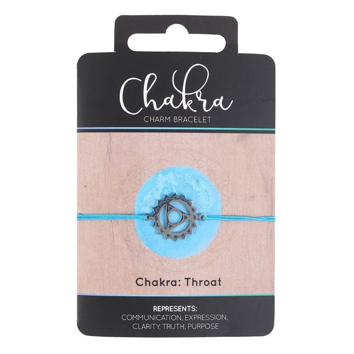 Throat Chakra Charm Bracelet - Scents & Gifts UK