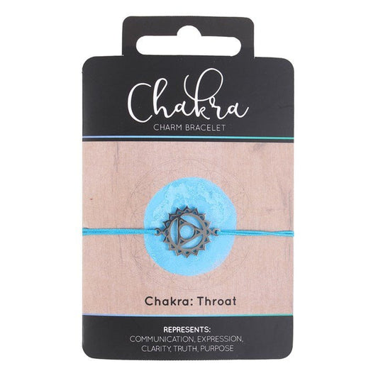 Throat Chakra Charm Bracelet - Scents & Gifts UK