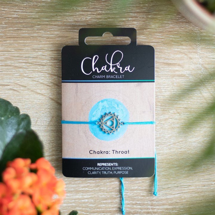 Throat Chakra Charm Bracelet - Scents & Gifts UK