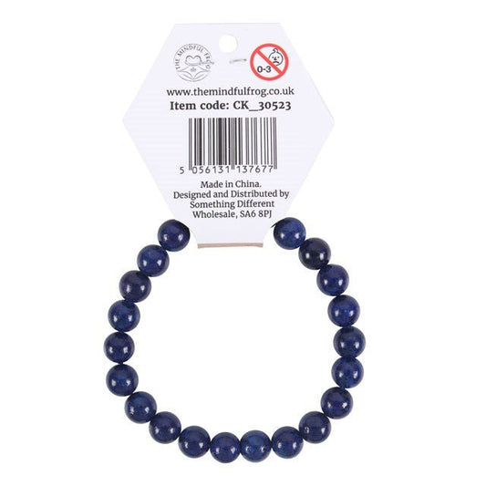 Throat Chakra Lapis Lazuli Gemstone Bracelet - Scents & Gifts UK
